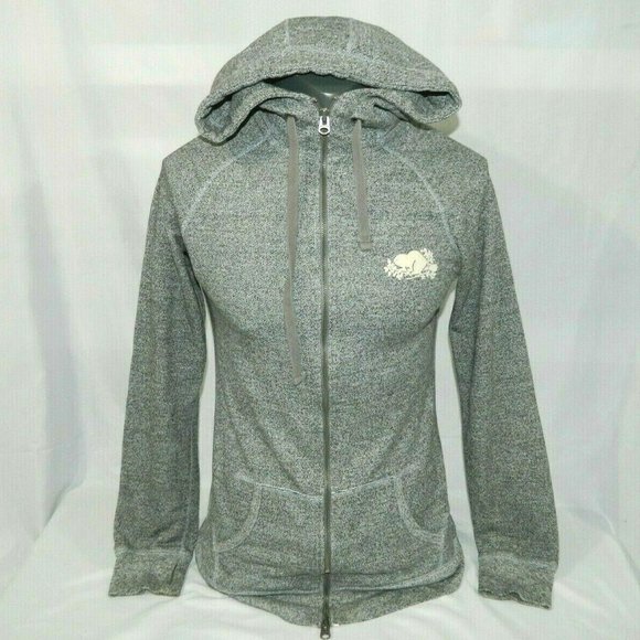 Roots Tops - Roots Salt Pepper Capri Long Full Zip Hoodie M